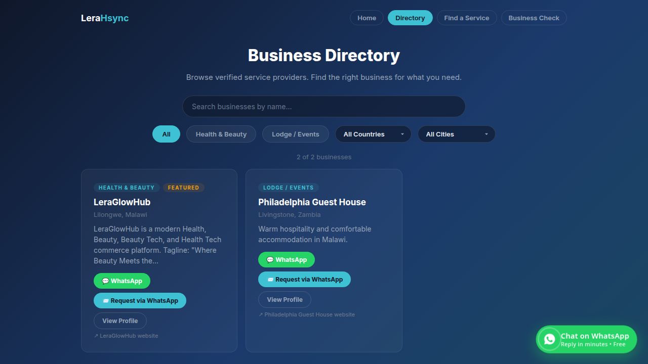 LeraHsync business directory page listing Philadelphia Guest House